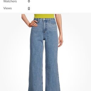 Sam Edelman Loreali pleated wide leg size 8 jeans